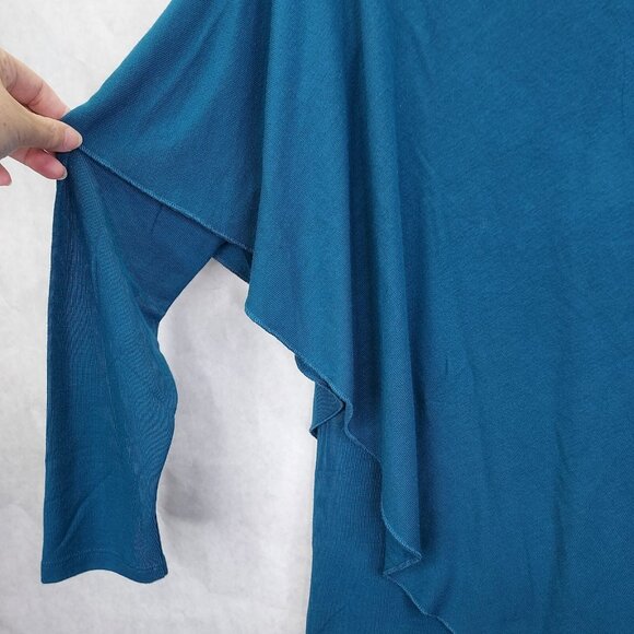 Soft Surroundings Madeline Draping Tunic Petite XS Caped Lagenlook V-Neck NEW - Picture 9 of 15